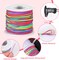 1mm Elastic String Stretchy String for Bracelet Making Rainbow Bracelet String Elastic Cord for Jewelry Making, Bracelets, Necklace, Beading and Crafts